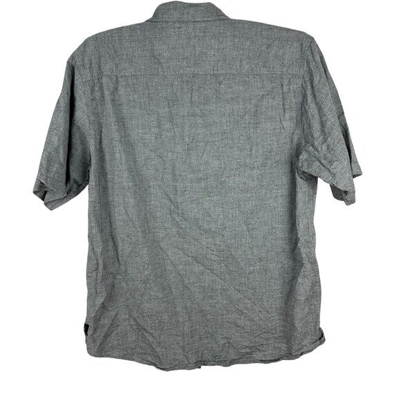 Ocean Current Mens Short Sleeve Button-Up Shirt Size XL Gray Cotton - Picture 2 of 7